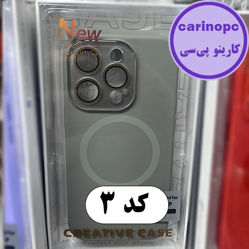 قاب سیلیکونی آیفون 14 پرو مگ سیف دار و دارای محافظ لنز