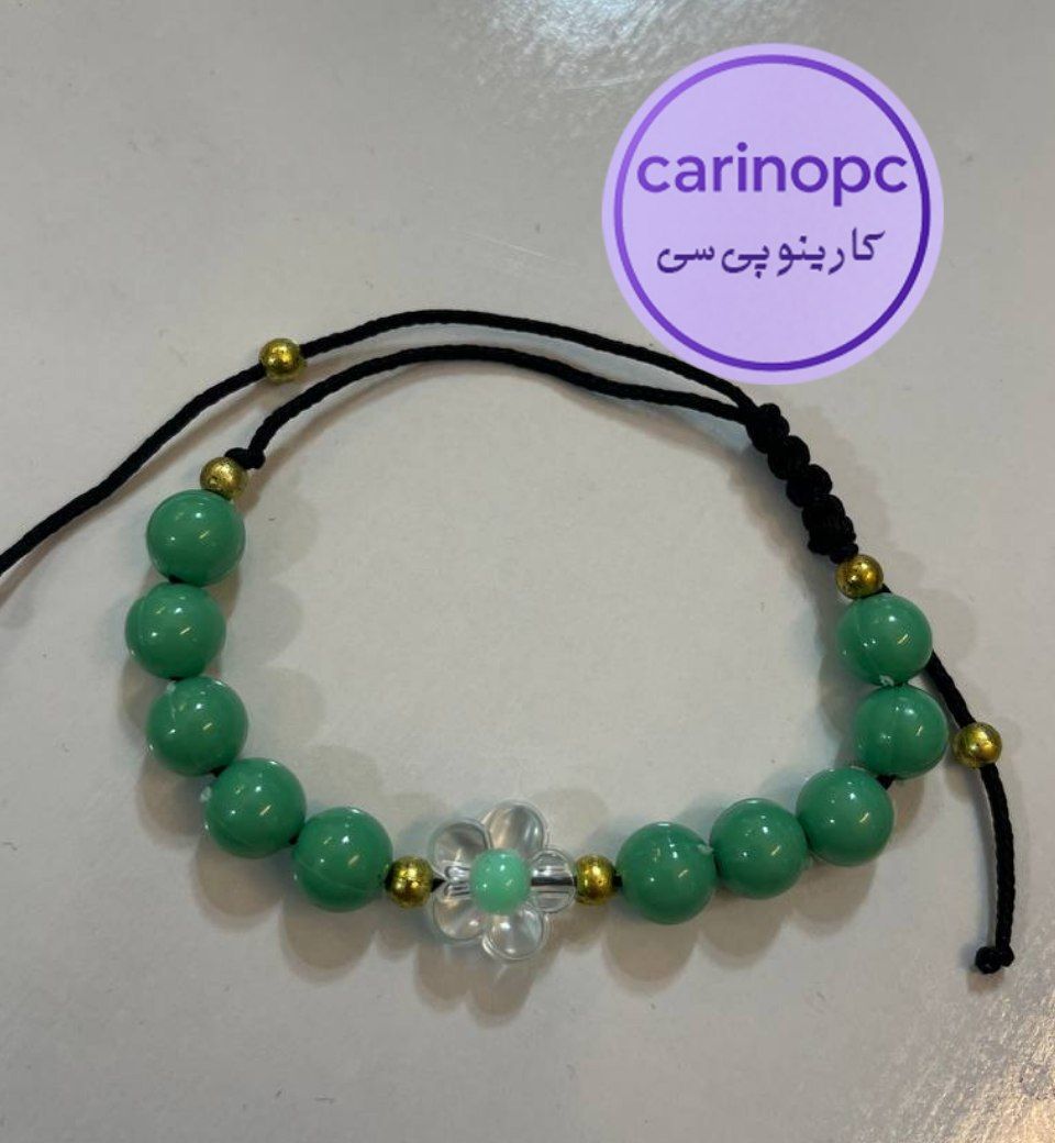 دستبند طرح شکوفه گل با قفل کشویی کد01